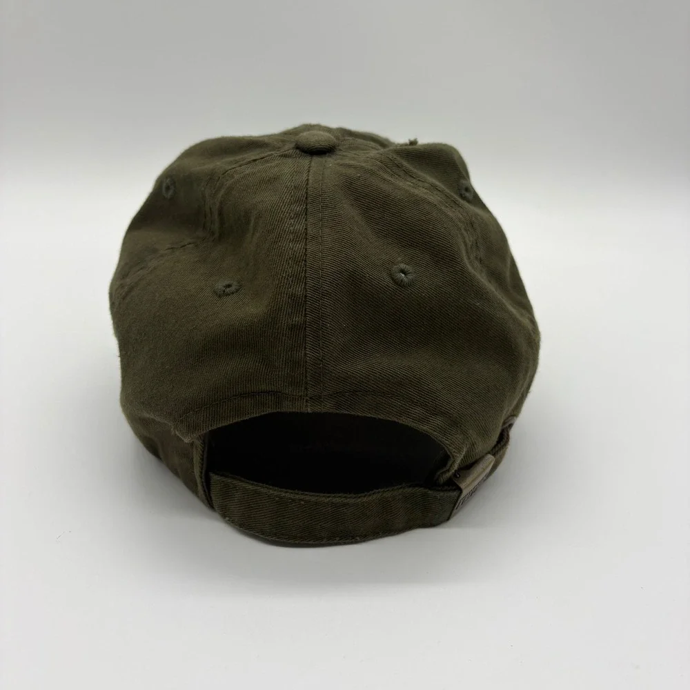 KBETHOS Vintage Men Olive Green Thin Blue Line American Flag Distressed Hat Cap